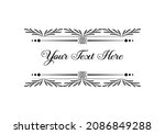 vintage calligraphic vignettes... | Shutterstock .eps vector #2086849288