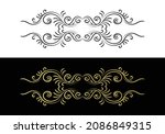 decorative border in retro... | Shutterstock .eps vector #2086849315