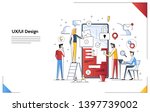 modern flat line art concept of ... | Shutterstock .eps vector #1397739002