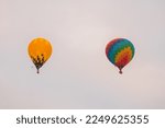 Two Colorful Hot Air Balloons...