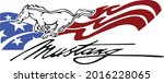 Art Illustration Of Mustang Logo