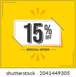 15  off. special offer... | Shutterstock .eps vector #2041449305