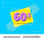 60  off sale. discount price.... | Shutterstock .eps vector #2042069882