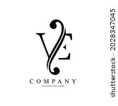 Logo Letter Ve And F Holes....