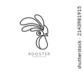  chicken head line art logo... | Shutterstock .eps vector #2143981915