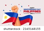 philippines independence day... | Shutterstock .eps vector #2165168155