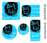 flyers collection for black... | Shutterstock .eps vector #342190418