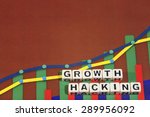 Business Term with Climbing Chart / Graph - Growth Hacking