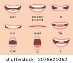 mouth sync. animate talking... | Shutterstock .eps vector #2078621062
