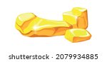 gold amber ore. mine nuggets ... | Shutterstock .eps vector #2079934885