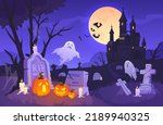 Halloween Graveyard Scene....