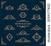 decorative logo monogram.... | Shutterstock .eps vector #2059177832