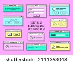retro message windows. pc... | Shutterstock .eps vector #2111393048
