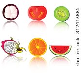 fruit icon. | Shutterstock . vector #312416885