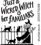 just a wicked witch and her... | Shutterstock .eps vector #2054570288