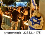 Small photo of Tel Aviv,Israel-November 7th 2023- After the Hamas attack on Israel resulting in 1400+ dead and 240+ hostages, ceremonies are held as part of the Civil Memorial Day marking 30 days since the attack