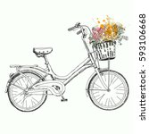 Hand Drawn Sketch. Bicycle With ...