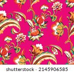 paisley floral oriental ethnic... | Shutterstock .eps vector #2145906585