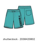 shorts for teens and men | Shutterstock .eps vector #2038420802