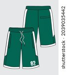 sporty shorts for men and boys | Shutterstock .eps vector #2039035442