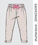 bottom wear for girls and teens ... | Shutterstock .eps vector #2046234395