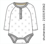 doodle  seamless print bodysuit ... | Shutterstock .eps vector #2103192062