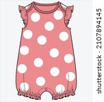 polka dot pattern bodysuit with ... | Shutterstock .eps vector #2107894145