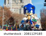Small photo of New York, NY, USA - November 25, 2021: The 95th annual Macy's Thanksgiving Day Parade in NYC