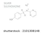 silver sulfadiazine molecular... | Shutterstock .eps vector #2101308148