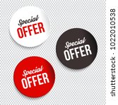 special offer banners. vector... | Shutterstock .eps vector #1022010538