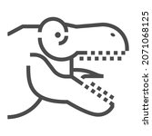 dinosaur related  pixel perfect ... | Shutterstock .eps vector #2071068125