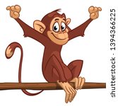 Cartoon Monkey Chimpanzee...