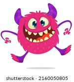 funny cartoon smiling monster... | Shutterstock .eps vector #2160050805