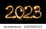 Happy New Year 2023. Burning...