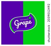 grape acai logo logotype vector ... | Shutterstock .eps vector #2039012492