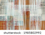 geometric kilim seamless  ikat... | Shutterstock . vector #1985802992