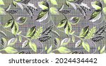 abstract palm leaves filled... | Shutterstock . vector #2024434442