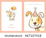 Birthday Cards Set With Cute...