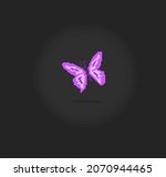 Pixel 8 Bit Butterfly. Animal...
