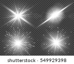 transparent sunlight lens flare ... | Shutterstock .eps vector #549929398