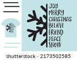 merry christmas snow t shirt... | Shutterstock .eps vector #2173502585