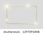 gold shiny glowing vintage... | Shutterstock .eps vector #1297091848