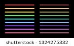 realistic led neon tube light... | Shutterstock . vector #1324275332