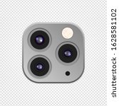realistic camera lenses 3d icon ... | Shutterstock .eps vector #1628581102