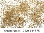 Small photo of Pile of of dried anise seed (aniseed) isolated on white background.