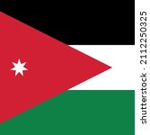 vector flag of jordan  asia ... | Shutterstock .eps vector #2112250325