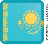 vector flag of kazakhstan  asia ... | Shutterstock .eps vector #2112251492