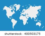 blank white simillar world map... | Shutterstock .eps vector #400503175