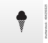 Ice Cream Cone Icon Isolated....