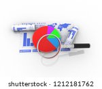 3d rendering stock market... | Shutterstock . vector #1212181762